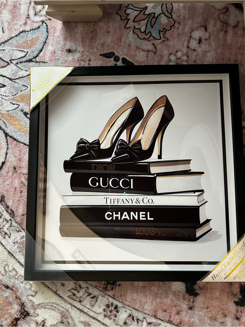 Black Heels Wall Art Print - Designer Book Stack